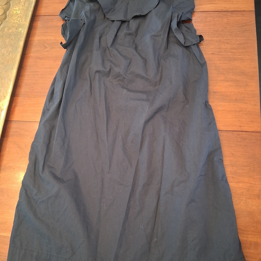 Crewcuts Navy Ruffle Sleeve Casual Dress